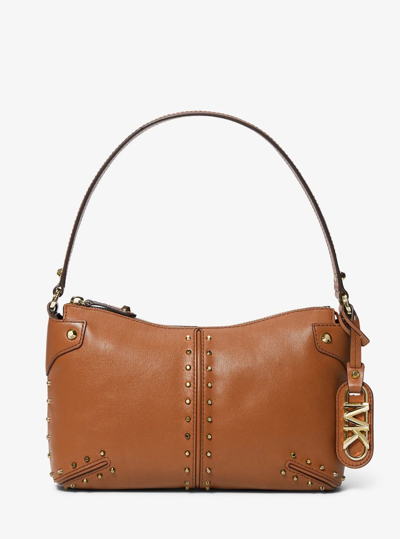 Michael Kors Astor Large Studded Leather Shoulder Bag Schultertasche Damen Luggage | IHCDVM716