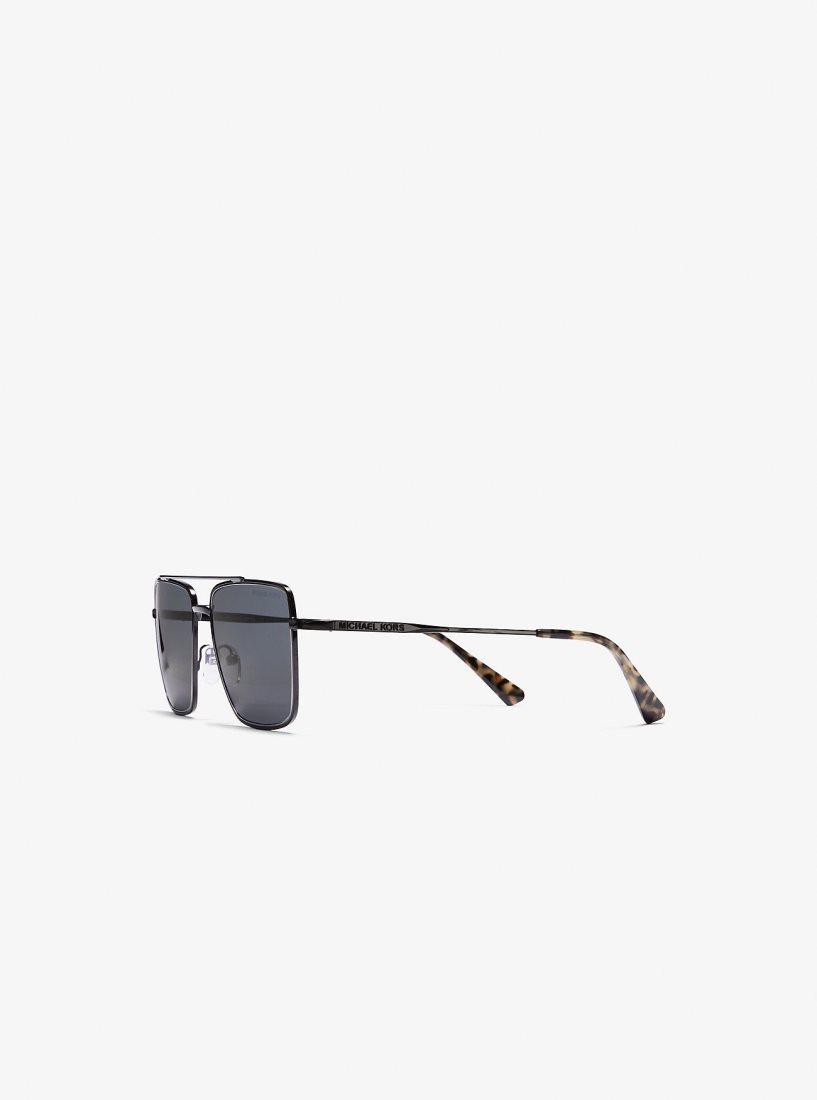 Michael Kors Blue Ridge Sunglasses Sonnenbrille Damen Schwarz | CORXFH760
