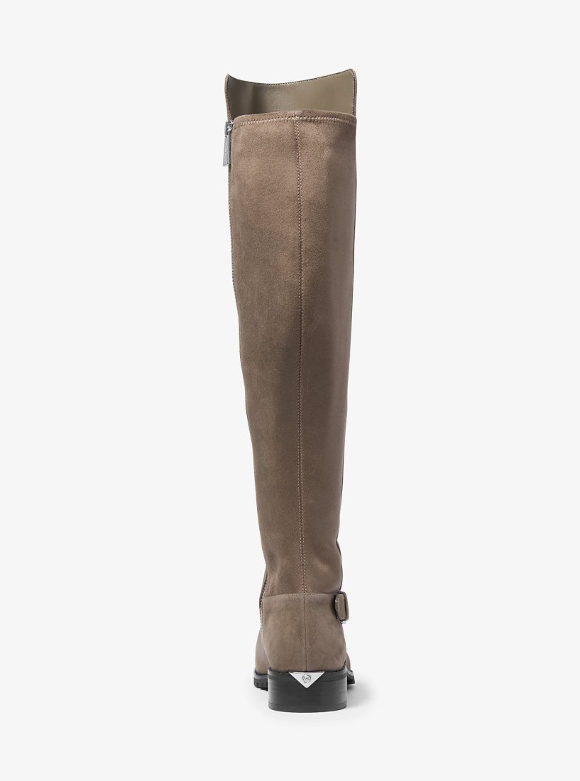 Michael Kors Branson Stretch Suede Boot Stiefel Damen Hellbraun | ZEOBIC578