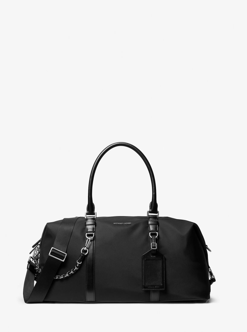 Michael Kors Brooklyn Recycled Nylon Duffel Bag Duffle Tasche Herren Schwarz | RBEQJO869