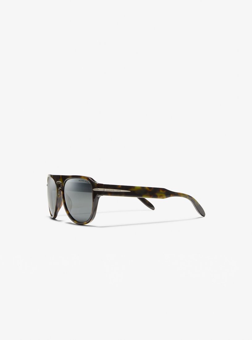 Michael Kors Burbank Sunglasses Sonnenbrille Herren Olivgrün | HVWIEB854