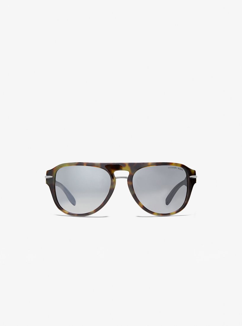 Michael Kors Burbank Sunglasses Sonnenbrille Herren Olivgrün | HVWIEB854