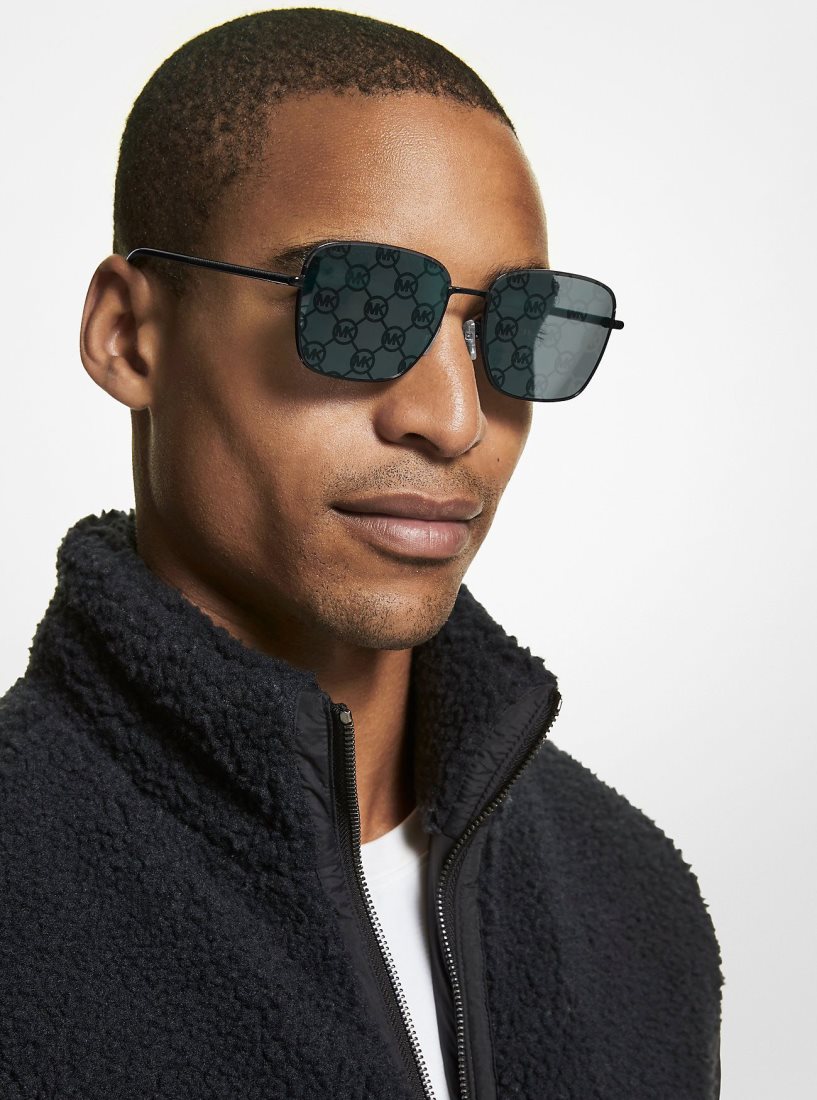 Michael Kors Burlington Sunglasses Sonnenbrille Herren Schwarz | WPNYVM917