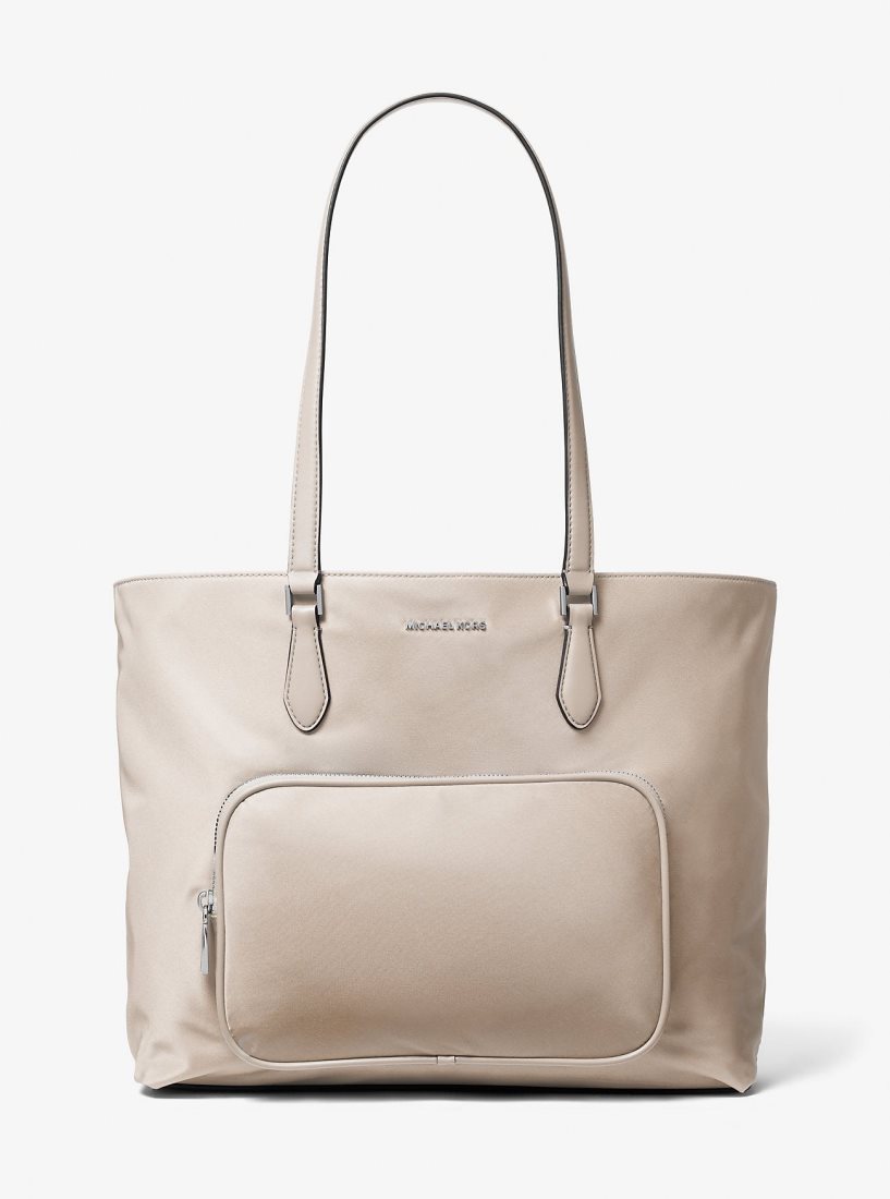 Michael Kors Cara Large Nylon Tote Bag Handtasche Damen Hellbraun | NMYHUZ705