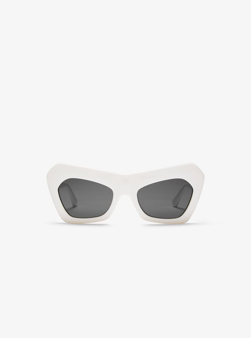 Michael Kors Cassis Sunglasses Sonnenbrille Damen Weiß | FYEACV192