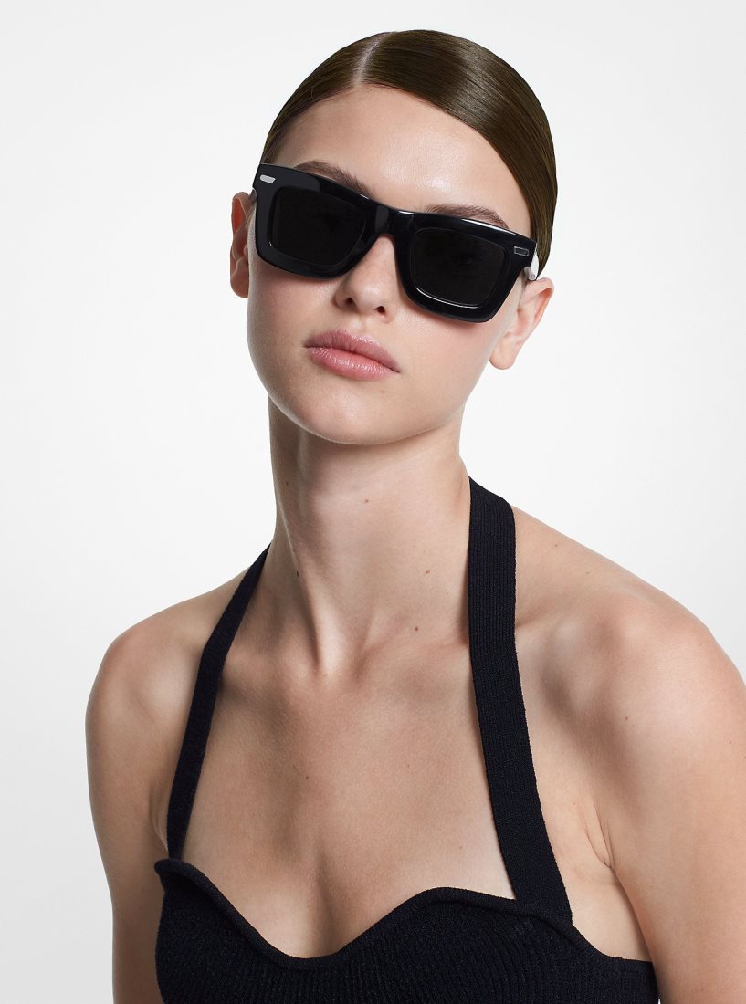 Michael Kors Central Park Sunglasses Sonnenbrille Damen Schwarz | PNKIHZ375
