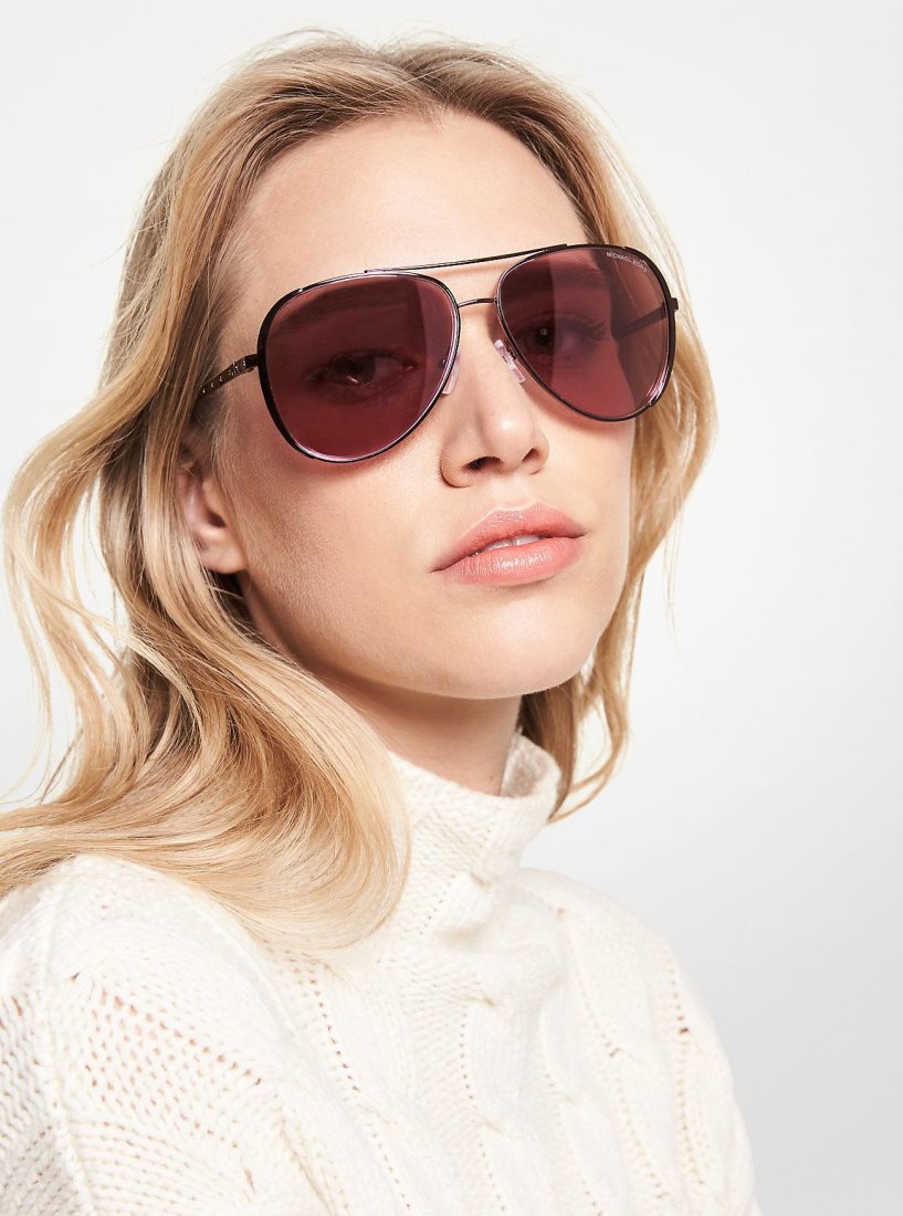 Michael Kors Chelsea Bright Sunglasses Sonnenbrille Damen Dunkelbraun | ACLHMT358