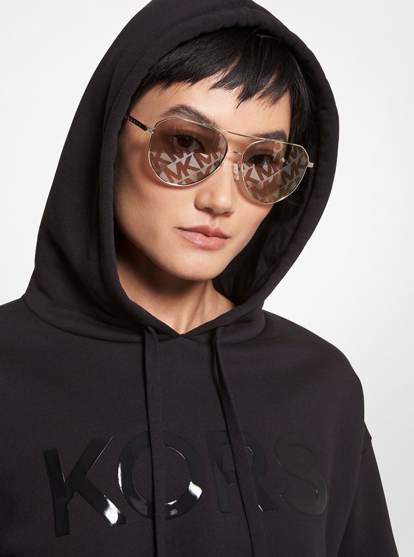 Michael Kors Cheyenne Sunglasses Sonnenbrille Damen Silber Gold | LHFCKA501