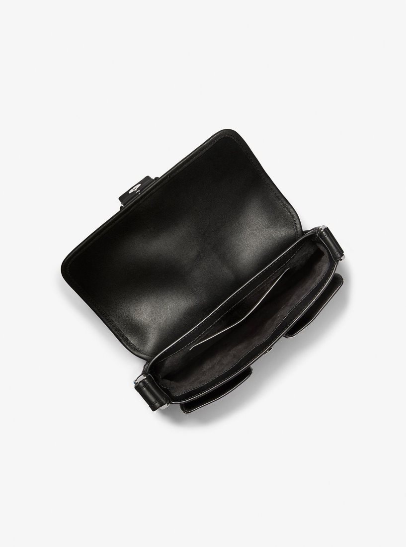 Michael Kors Colby Medium Zebra Print Calf Hair Shoulder Bag Schultertasche Damen Schwarz | AMKZUV019
