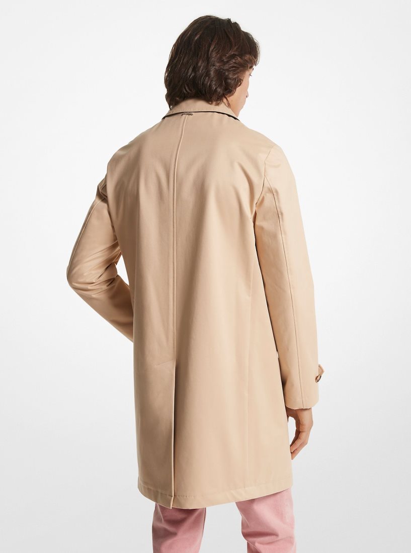 Michael Kors Cotton Blend Balmacaan Coat Jacken Herren Buff | WGXMOI516