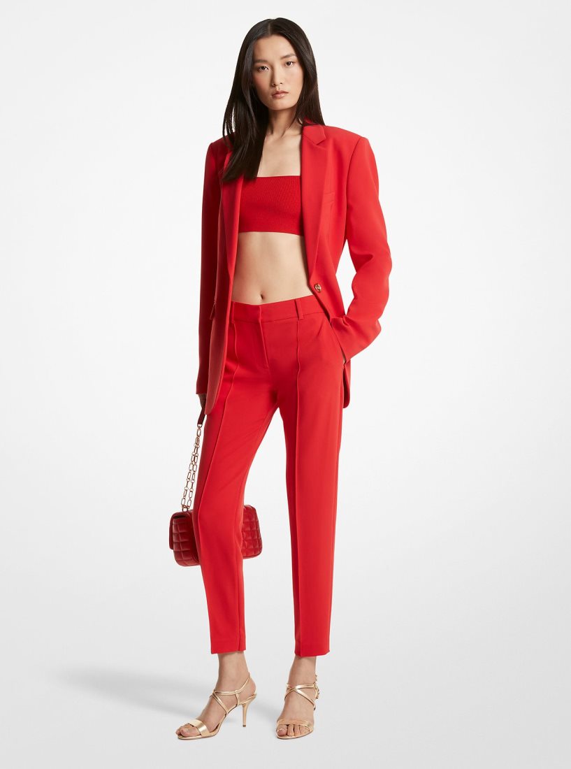 Michael Kors Crepe Pants Hose Damen Rot | DZPUVA098