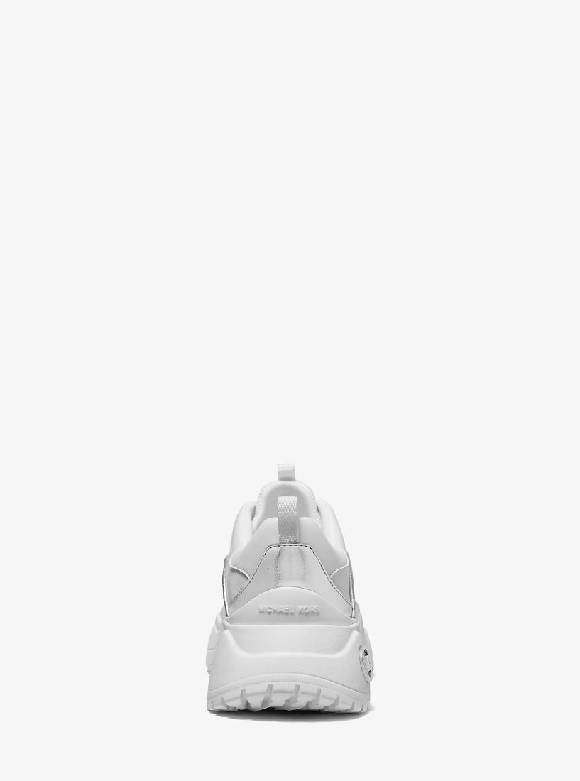 Michael Kors Dara Nylon Gabardine Trainer Sneakers Damen Weiß | XTQSFH037