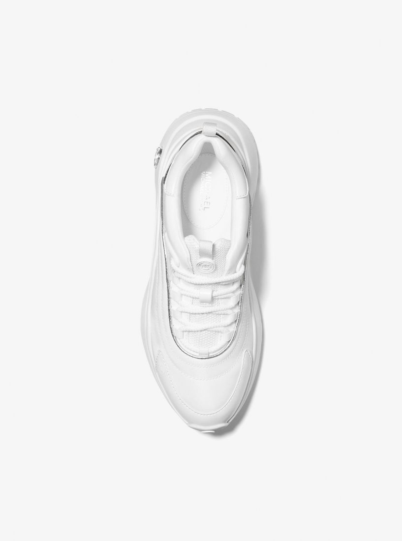 Michael Kors Dara Nylon Gabardine Trainer Sneakers Damen Weiß | XTQSFH037