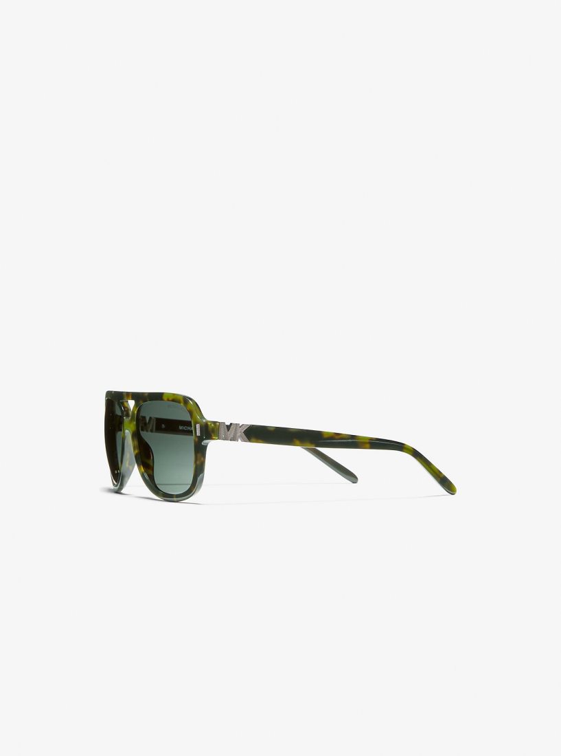 Michael Kors Durango Sunglasses Sonnenbrille Damen Grün | QJMWKH183