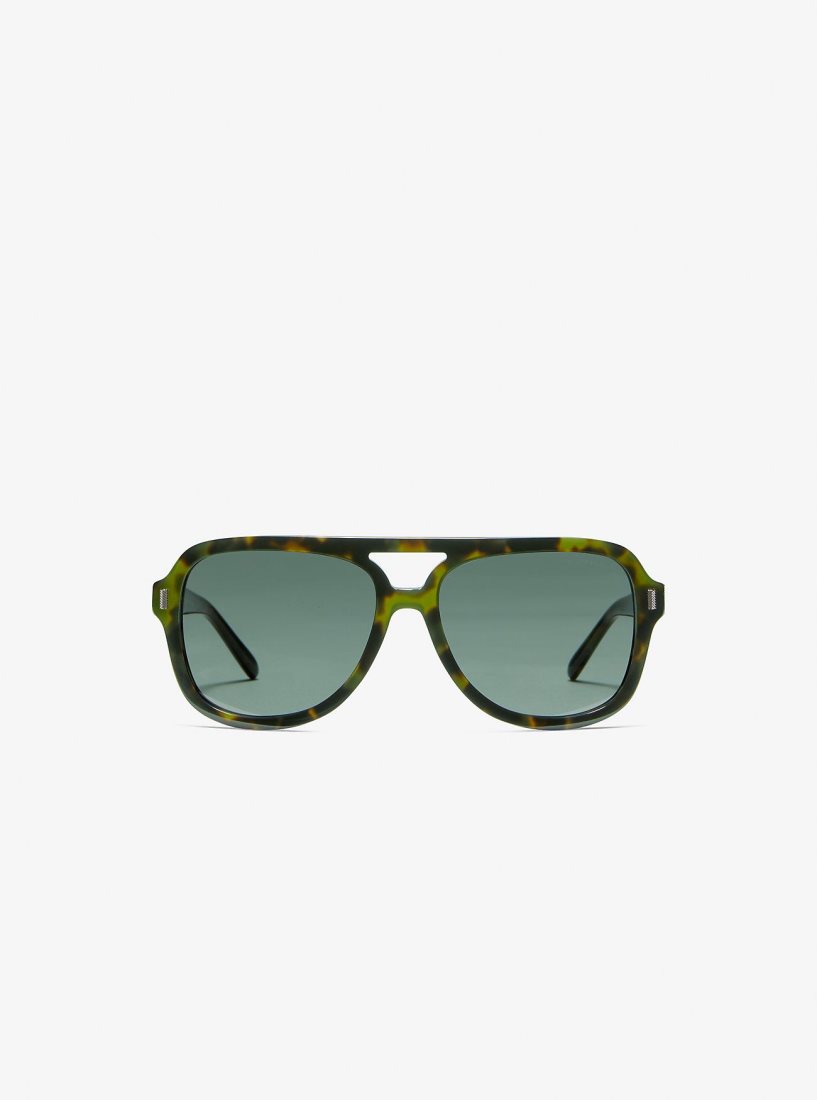 Michael Kors Durango Sunglasses Sonnenbrille Damen Grün | QJMWKH183