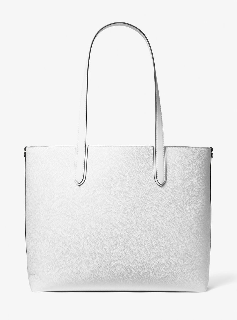 Michael Kors Eliza Extra-Large Pebbled Leather Reversible Tote Bag Handtasche Damen Weiß | BMRXYP145