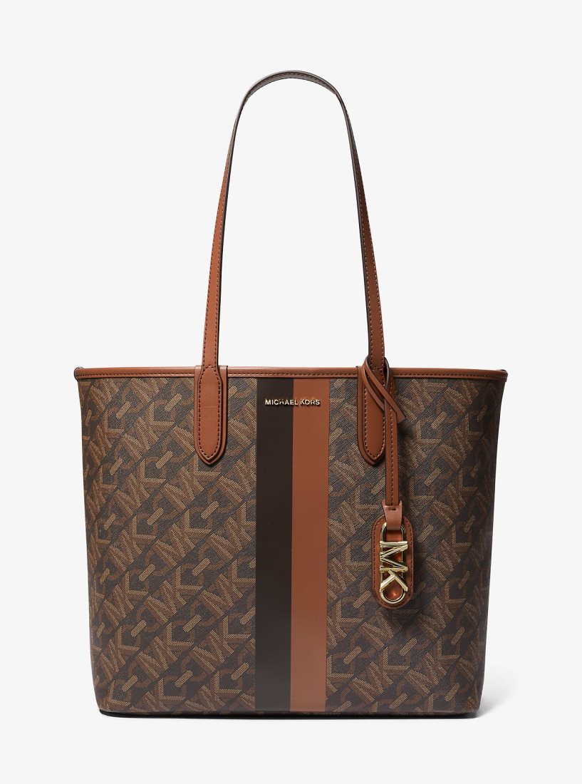 Michael Kors Eliza Large Empire Signature Logo Tote Bag Handtasche Damen Braun | EVCUGO372