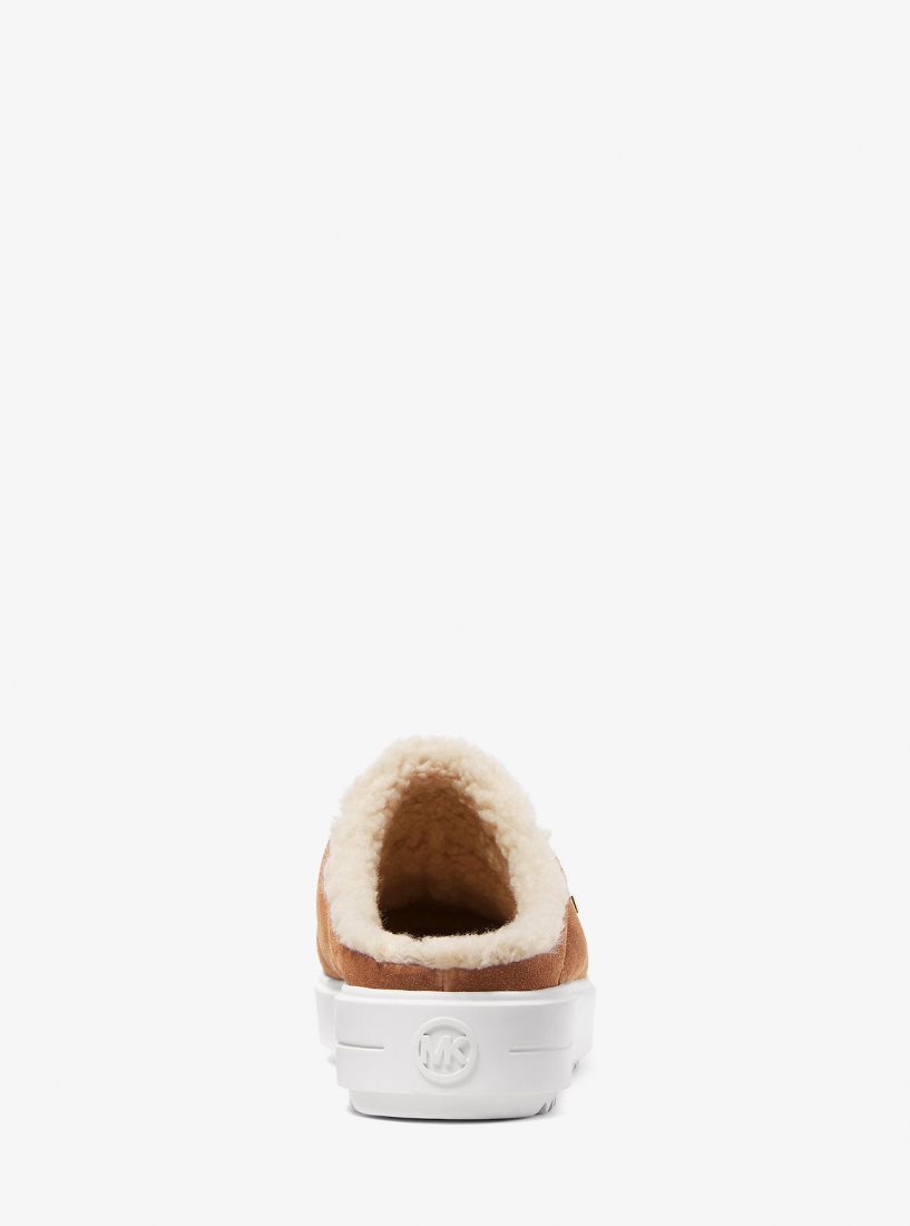 Michael Kors Emmett Quilted Suede Sneaker Mule Sneakers Damen Luggage | GSRFOB870