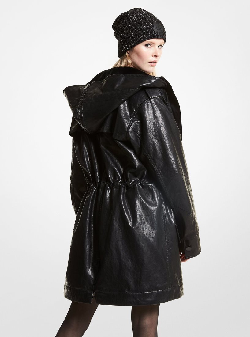 Michael Kors Faux Fur Lined Parka Jacken Damen Schwarz | NGRVMF209