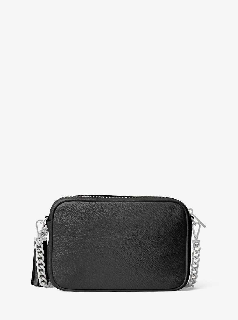 Michael Kors Ginny Leather Crossbody Bag Umhängetasche Damen Schwarz | HAKWYT752