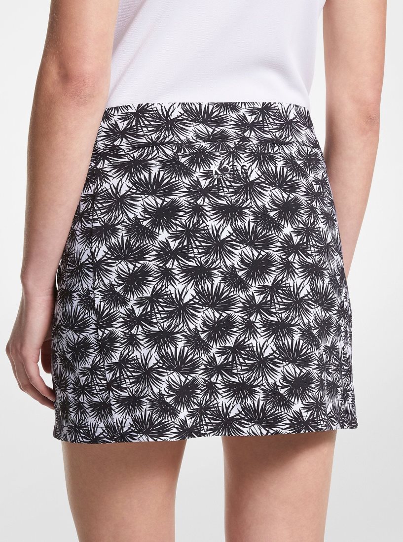 Michael Kors Golf Printed Stretch Knit Skort Röcke Damen Weiß Schwarz | USAXND195