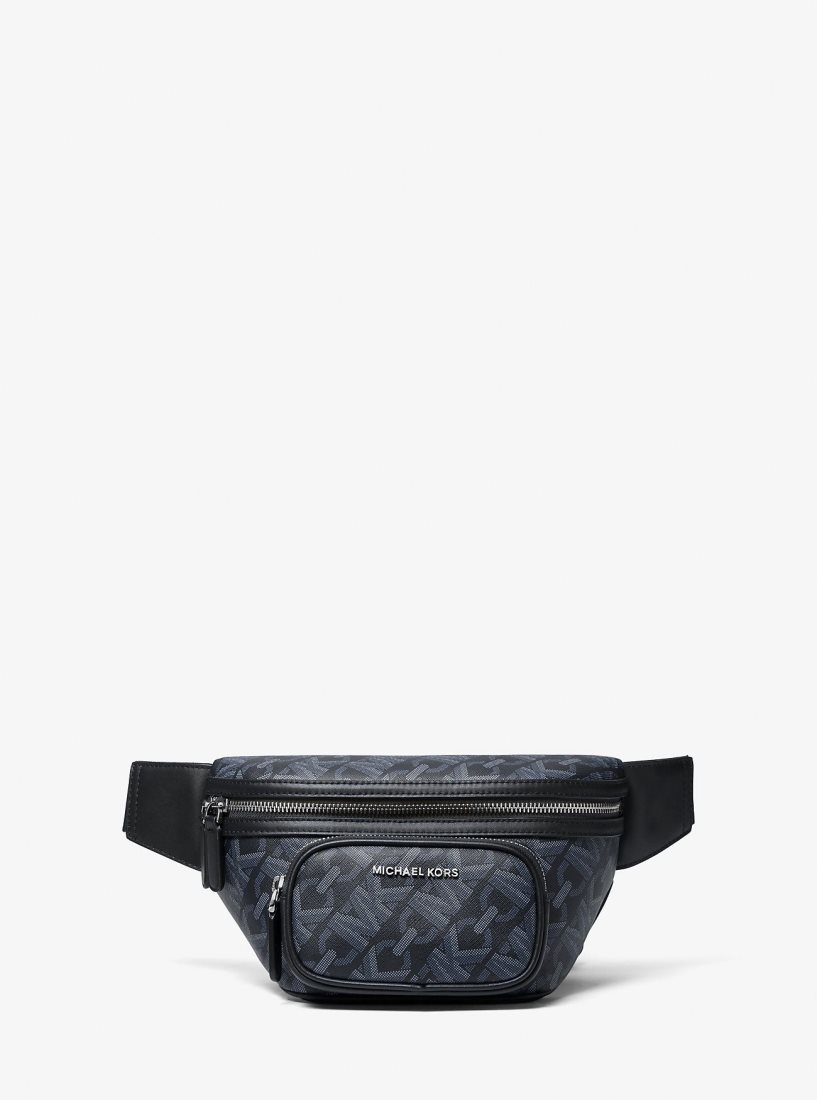 Michael Kors Hudson Empire Signature Logo Sling Pack Umhängetasche Herren Admiral | VFJXTO517
