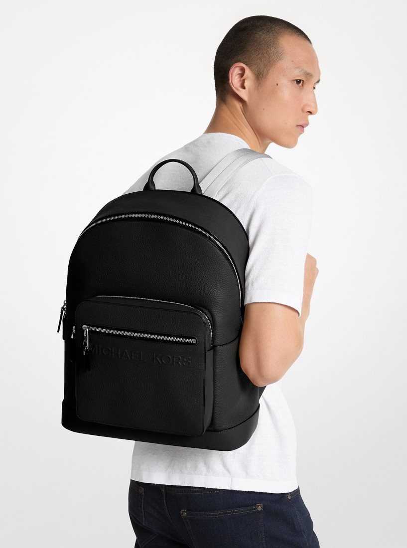 Michael Kors Hudson Leather Commuter Backpack Rucksäcke Herren Schwarz | MYPKGN327