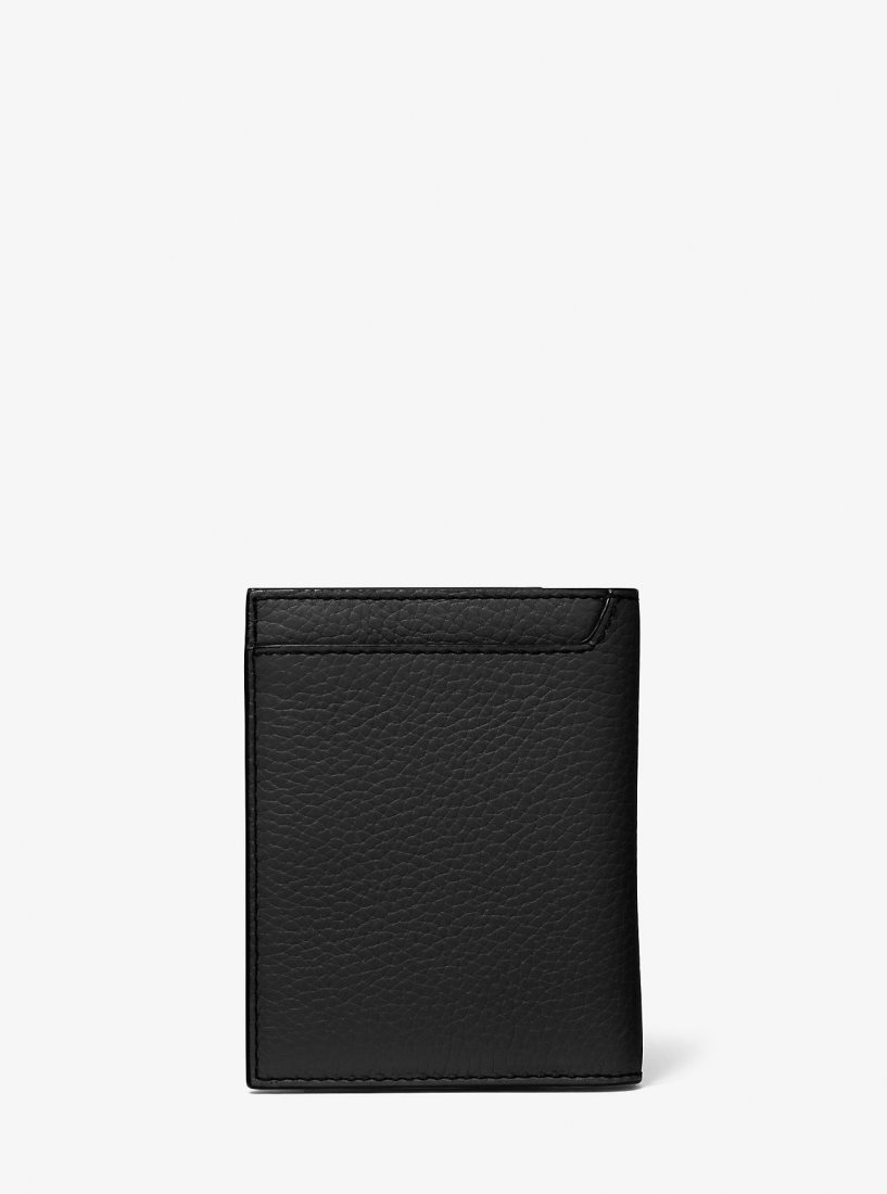 Michael Kors Hudson Leather Zip Wallet Geldbörse Herren Schwarz | YNLMCW013