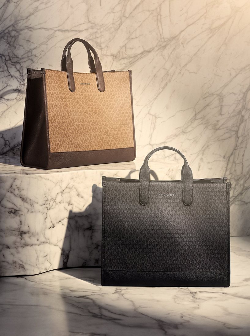 Michael Kors Hudson Logo Tote Bag Duffle Tasche Herren Schwarz | NSDCGL490