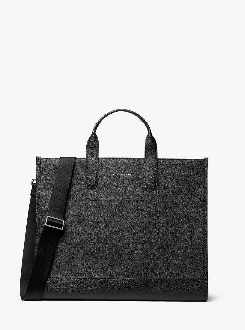 Michael Kors Hudson Logo Tote Bag Duffle Tasche Herren Schwarz | NSDCGL490