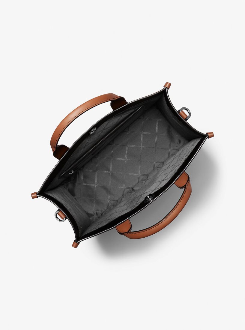 Michael Kors Hudson Pebbled Leather Tote Bag Duffle Tasche Herren Luggage | TVJKWE196