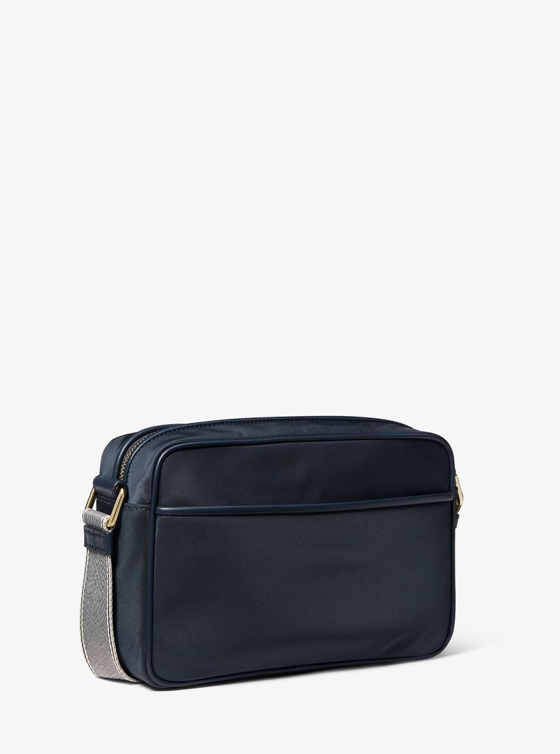 Michael Kors Jet Set Large Nylon Gabardine Crossbody Bag Umhängetasche Damen Navy | IBXVMR274