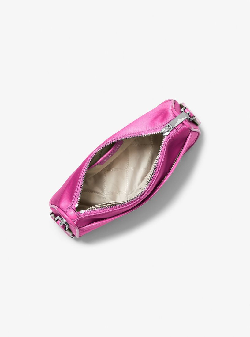 Michael Kors Jet Set Medium Nylon Crossbody Bag with Case for Apple AirPods Pro Umhängetasche Damen Rosa | GLYETW980