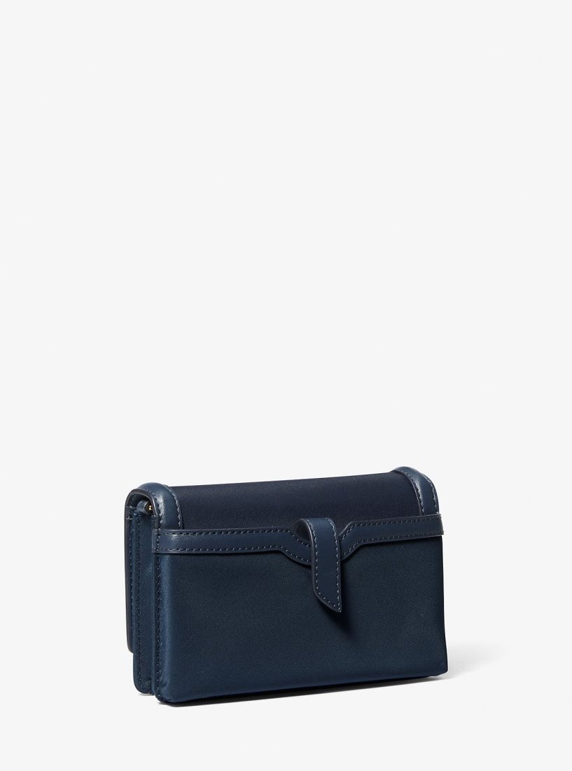 Michael Kors Jet Set Small Nylon Gabardine Smartphone Crossbody Bag Umhängetasche Damen Navy | BJQLNT912