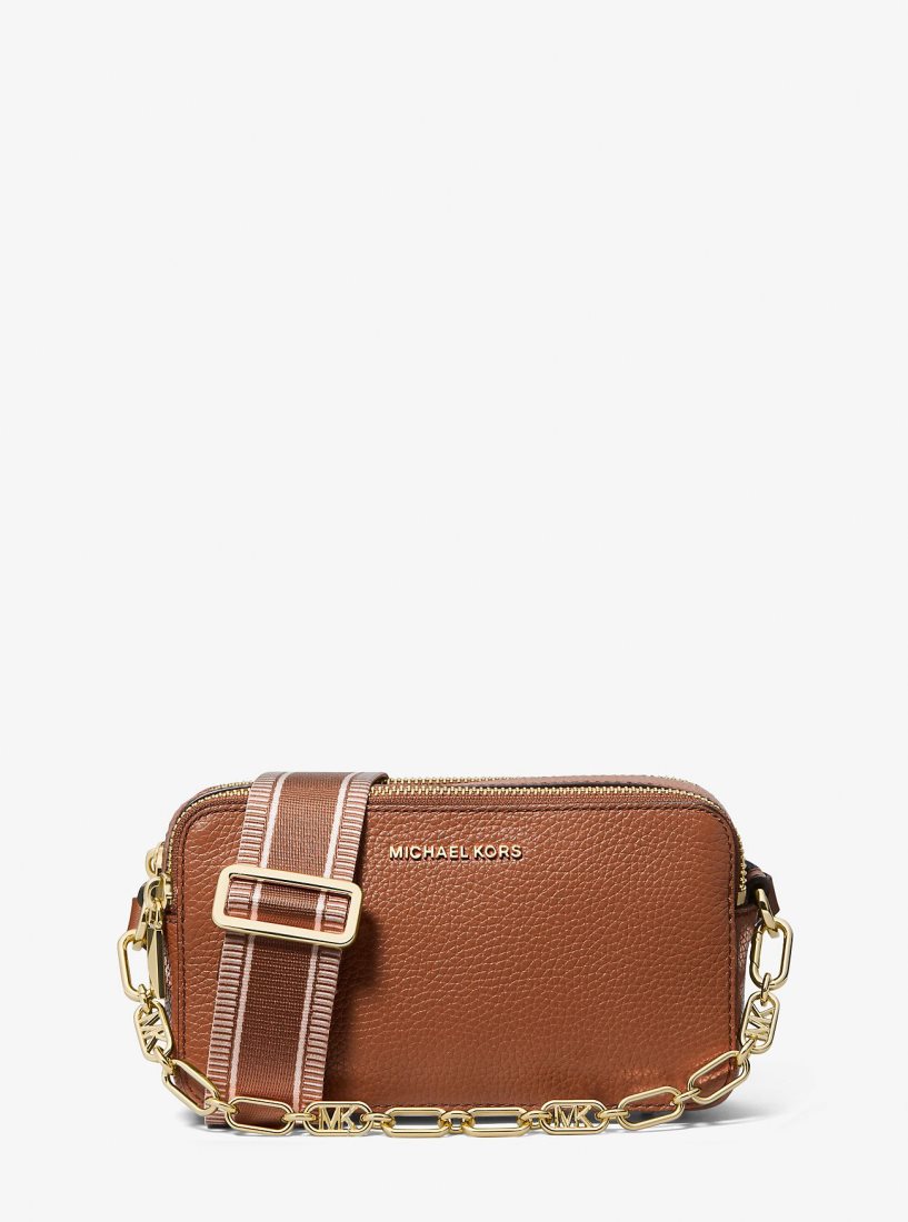 Michael Kors Jet Set Small Pebbled Leather Double Zip Camera Bag Camera Bag Damen Luggage | SLYVUI169