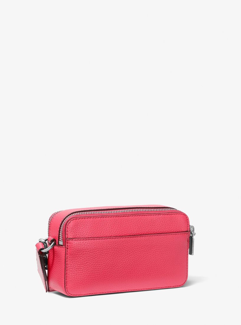 Michael Kors Jet Set Small Pebbled Leather Double-Zip Camera Bag Camera Bag Damen Rosa | CXKIHM735