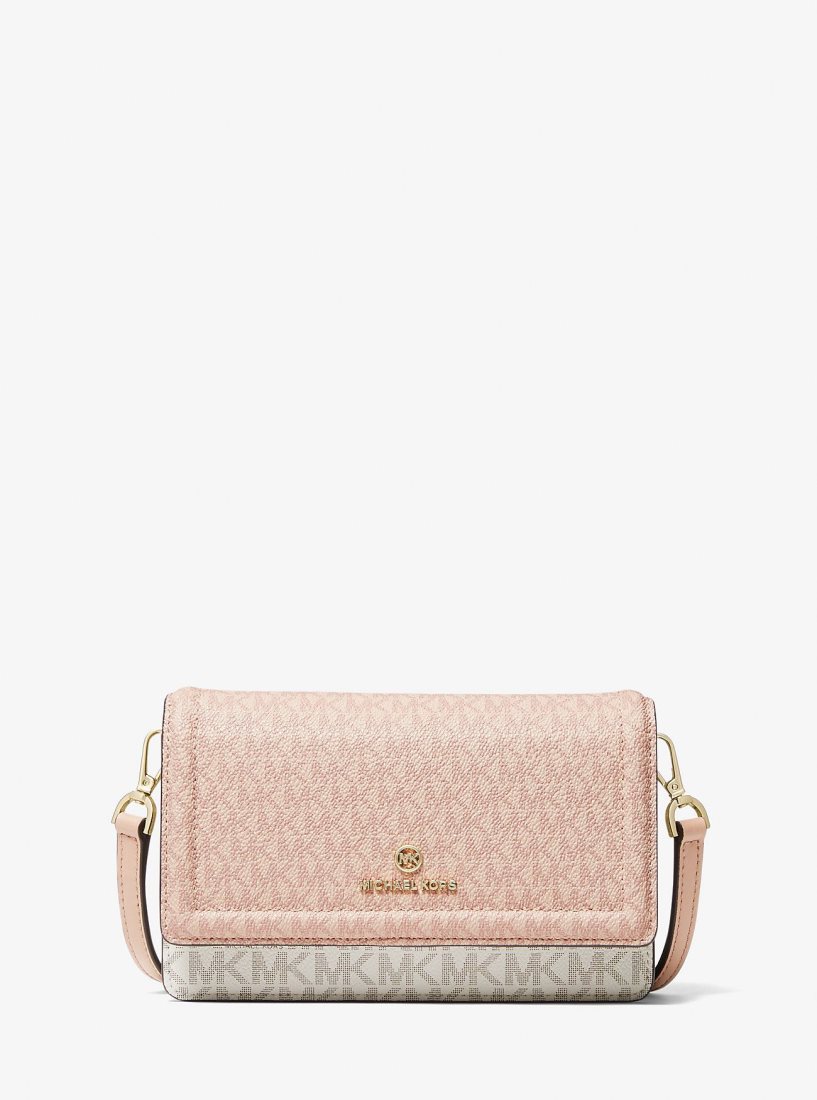 Michael Kors Jet Set Small Two-Tone Logo Smartphone Crossbody Bag Umhängetasche Damen Mehrfarbig | RQZFUB672