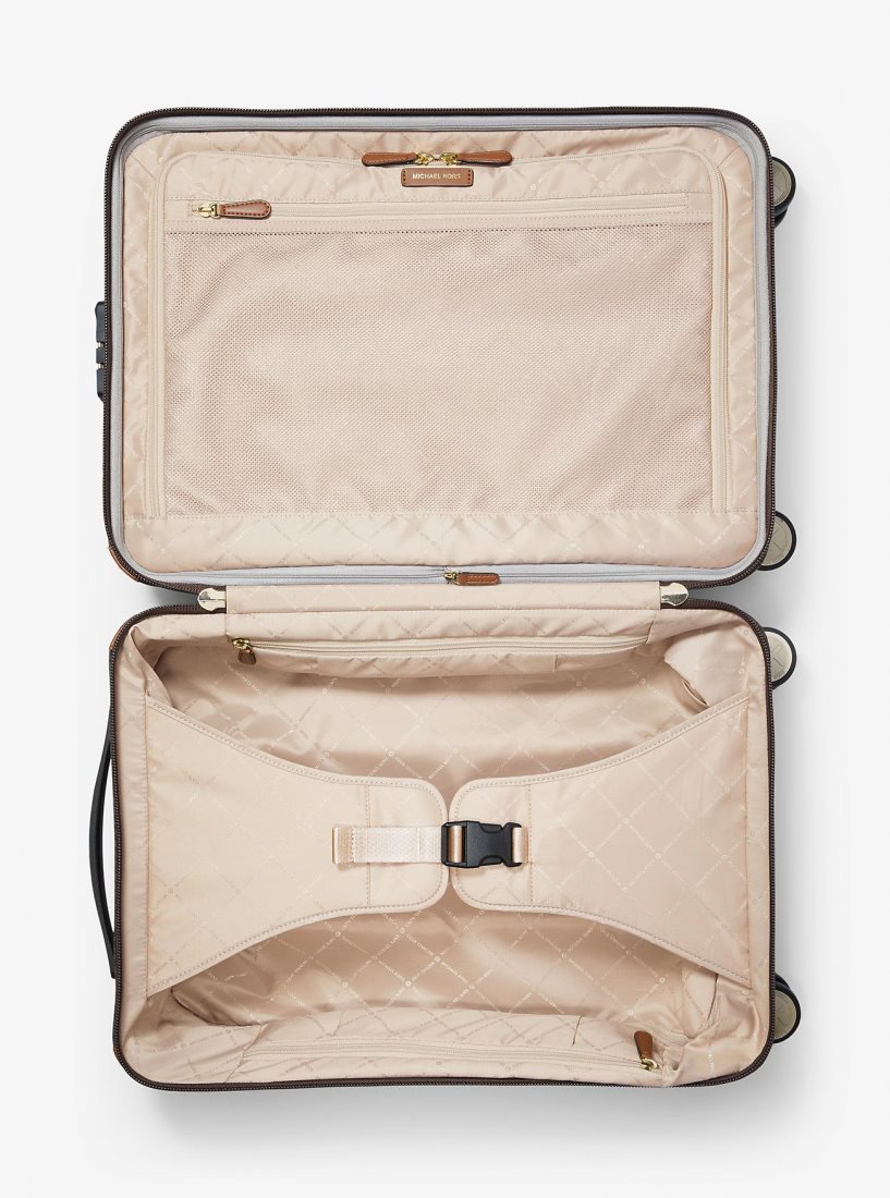 Michael Kors Jet Set Travel Small Graphic Logo Suitcase Duffle Tasche Damen Braun Mehrfarbig | HBOYTR564
