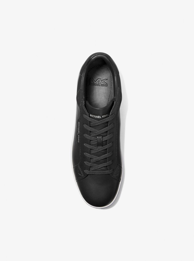 Michael Kors Keating Leather Sneaker Sneakers Herren Schwarz | EIZOTW806