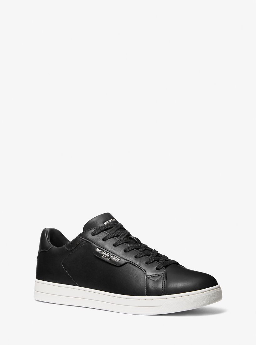 Michael Kors Keating Leather Sneaker Sneakers Herren Schwarz | EIZOTW806