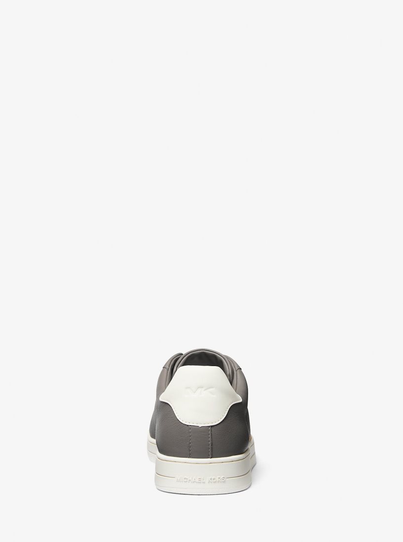 Michael Kors Keating Two-Tone Leather Slip-On Sneaker Sneakers Herren Grau | QSEZHC348