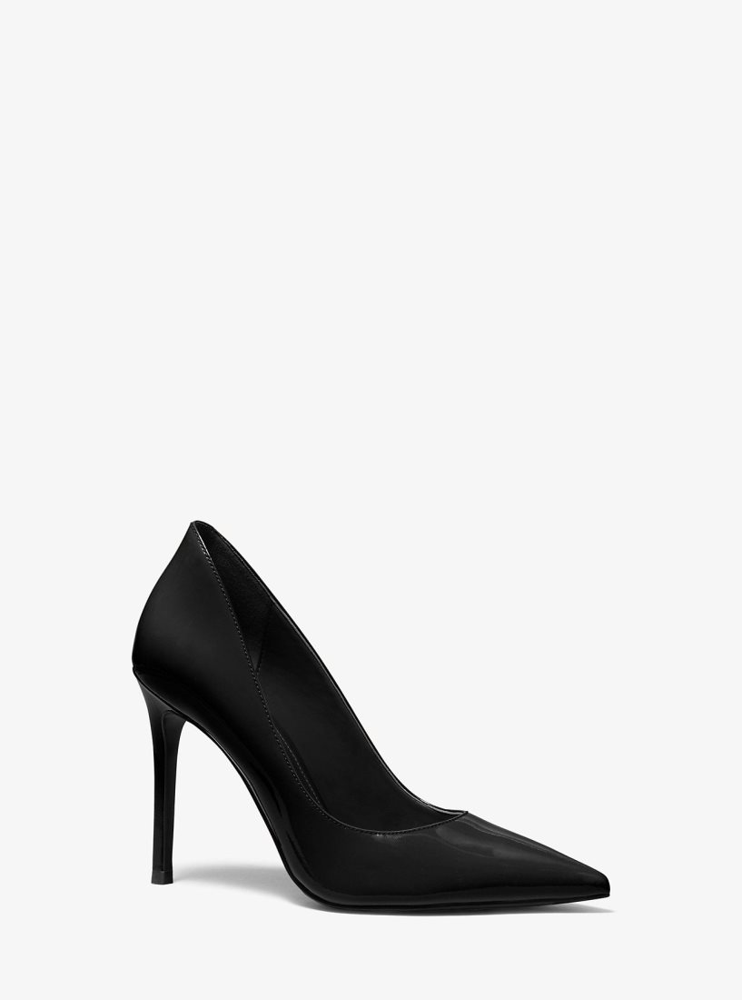 Michael Kors Keke Patent Leather Pump Pumps Damen Schwarz | XOUQNY953