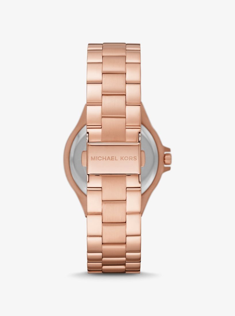 Michael Kors Lennox Pave Rose Gold-Tone Watch Gold-tone Damen Rosa Gold | HIDCEN237