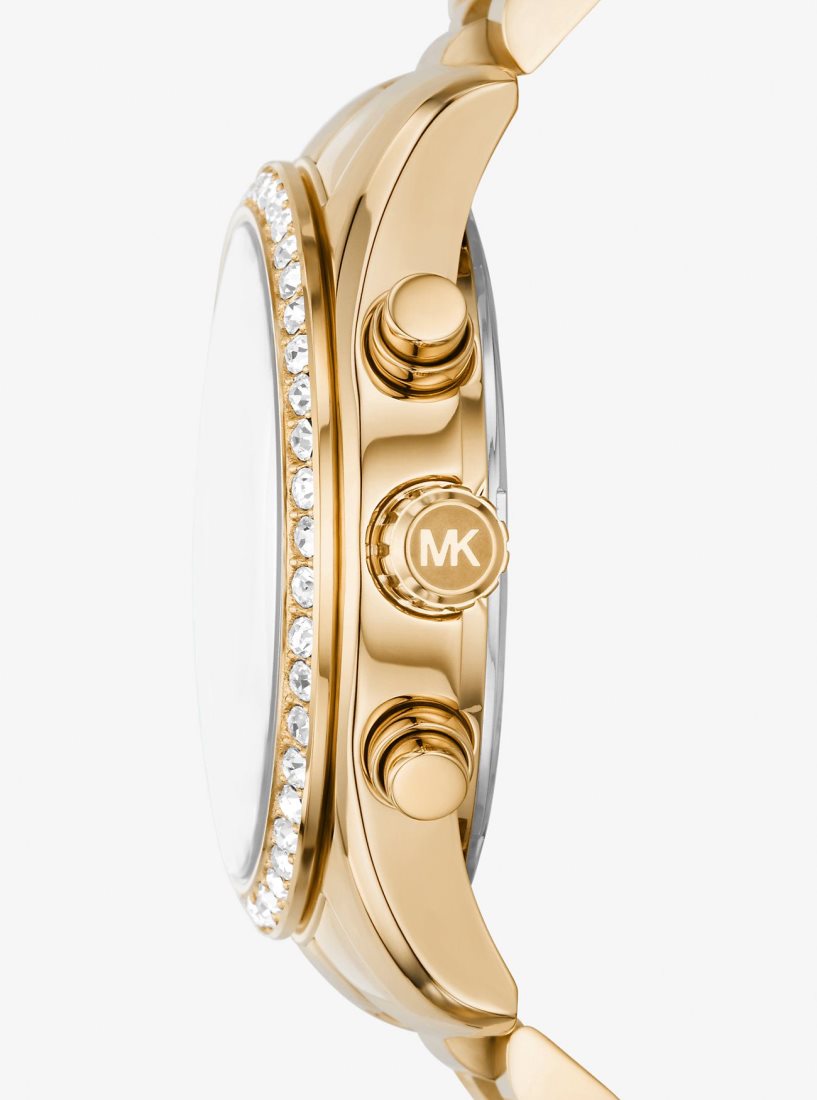 Michael Kors Lexington Pave Gold-Tone Watch Gold-tone Damen Gold | FWGOBX132