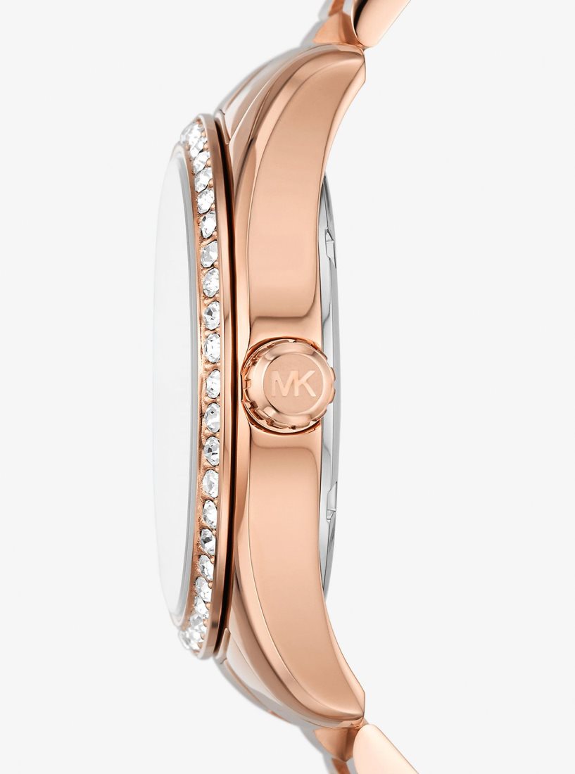 Michael Kors Lexington Pave Rose Gold-Tone Watch and Jewelry Gift Set Gold-tone Damen Rosa Gold | HYJNPM146
