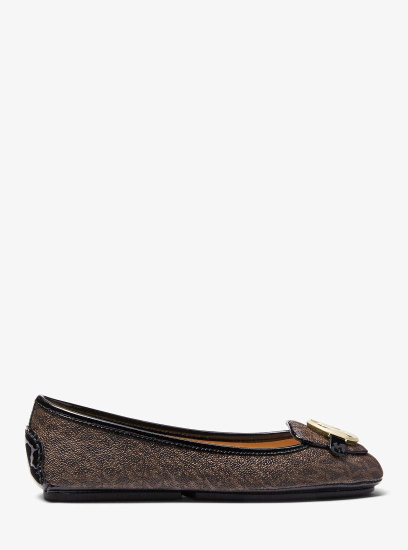 Michael Kors Lillie Logo Moccasin Flache Schuhe Damen Braun | XJTDEM096