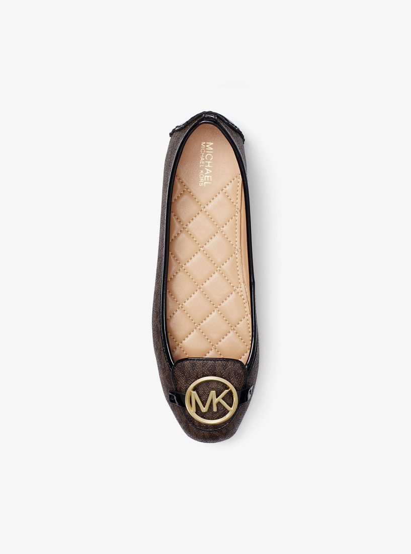 Michael Kors Lillie Logo Moccasin Flache Schuhe Damen Braun | XJTDEM096