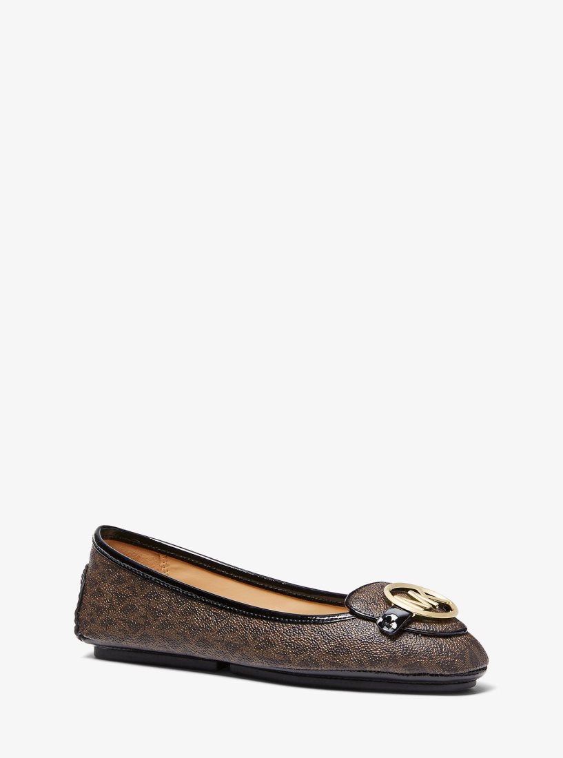Michael Kors Lillie Logo Moccasin Flache Schuhe Damen Braun | XJTDEM096