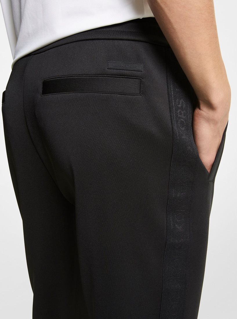 Michael Kors Logo Tape Scuba Joggers Hose Herren Schwarz | WBXRGS625