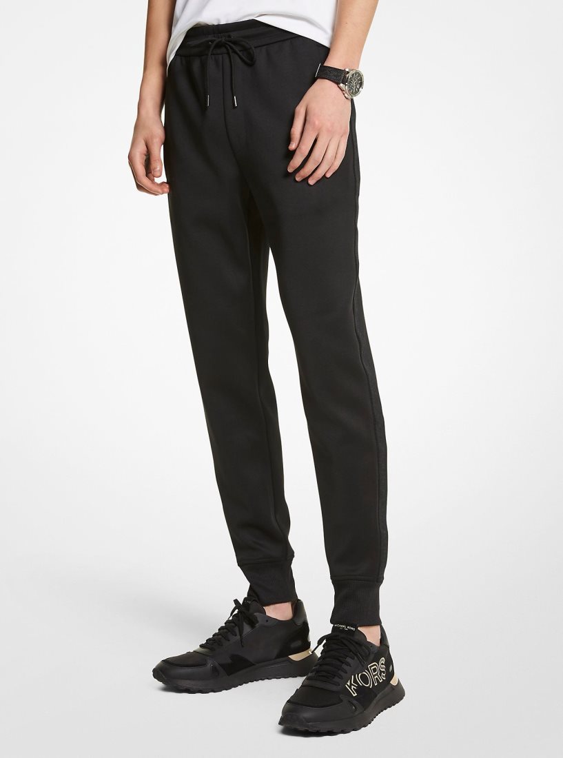 Michael Kors Logo Tape Scuba Joggers Hose Herren Schwarz | WBXRGS625